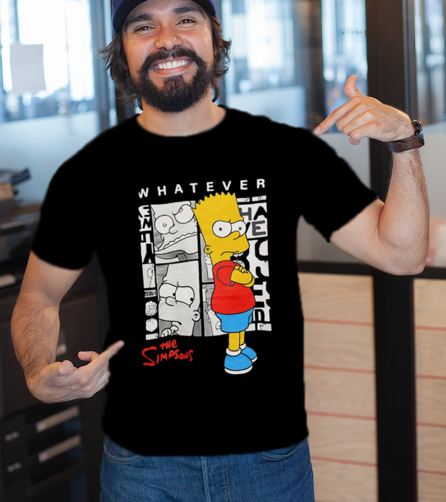 Whatever The Simpsons Bart Simpson Attitude T-Shirt