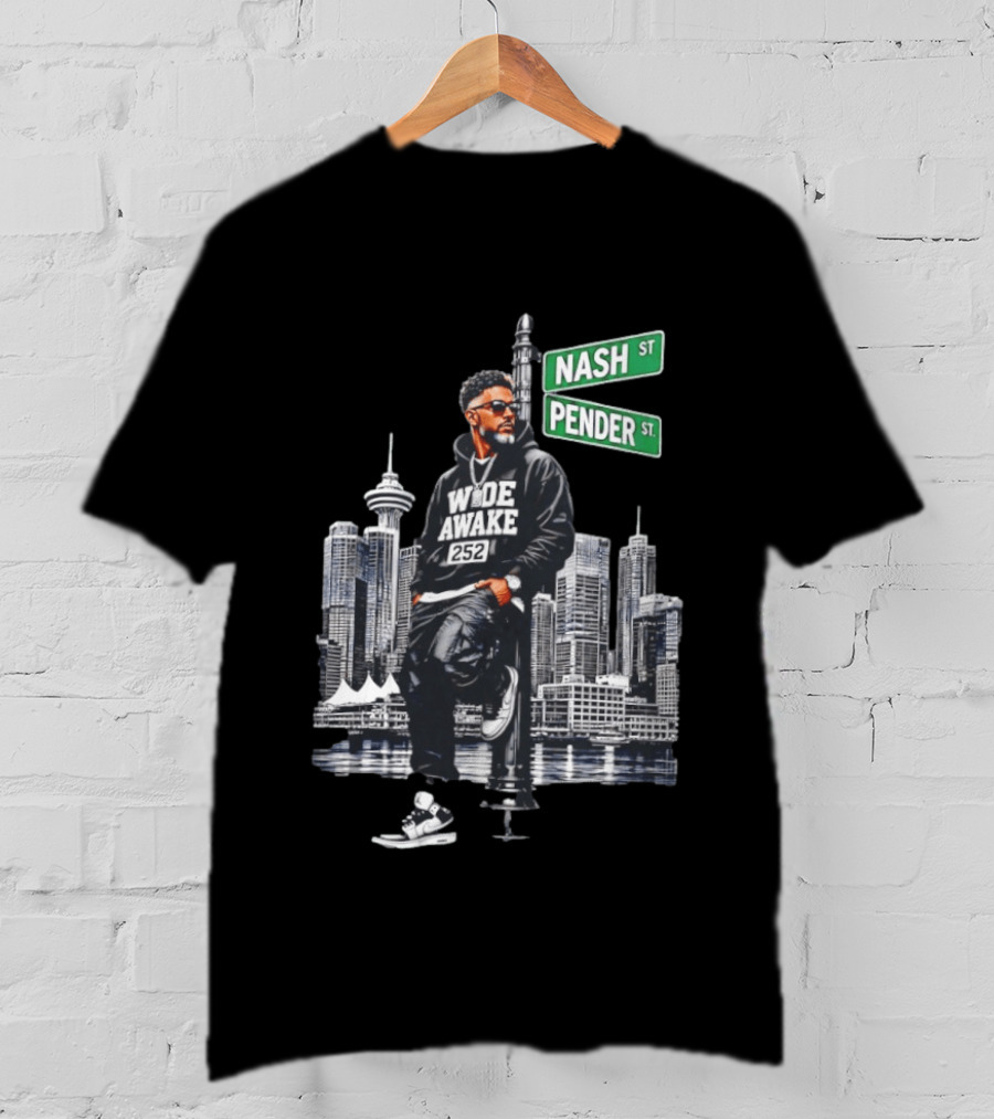 Wide Awake 252 Nash Street Pender Street Urban Skyline T-Shirt