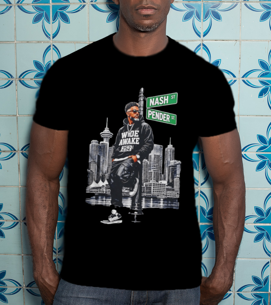 Wide Awake 252 Nash Street Pender Street Urban Skyline T-Shirt