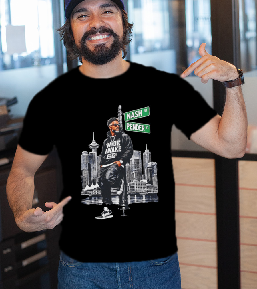 Wide Awake 252 Nash Street Pender Street Urban Skyline T-Shirt