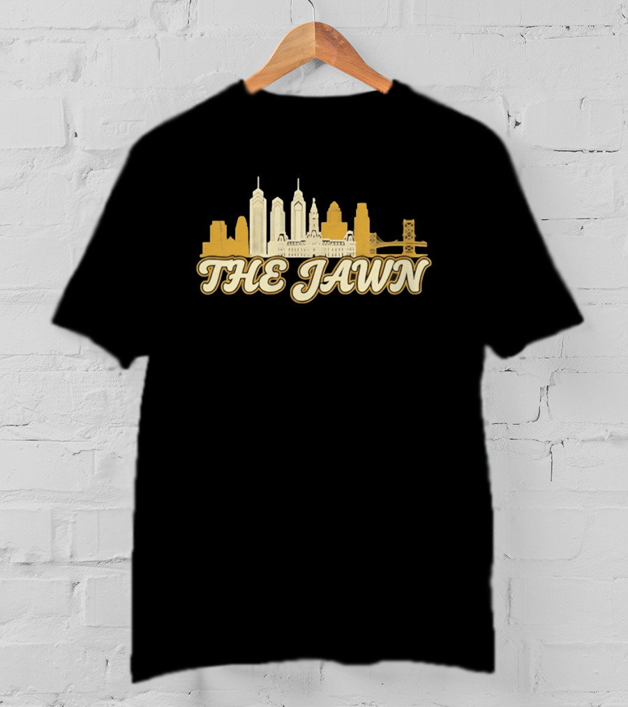 The Jawn Philadelphia Skyline LeBron James Philadelphia 76ers Basketball NBA T-Shirt