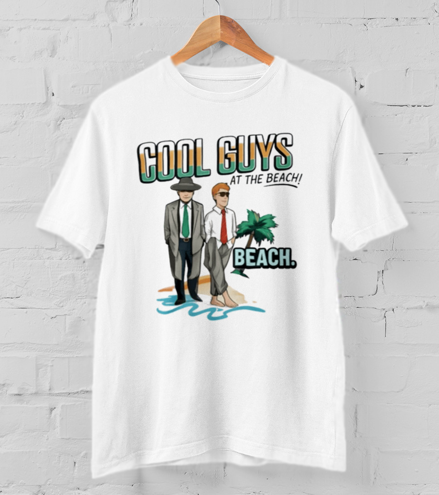 Cool Guys At The Beach Beach T-Shirt