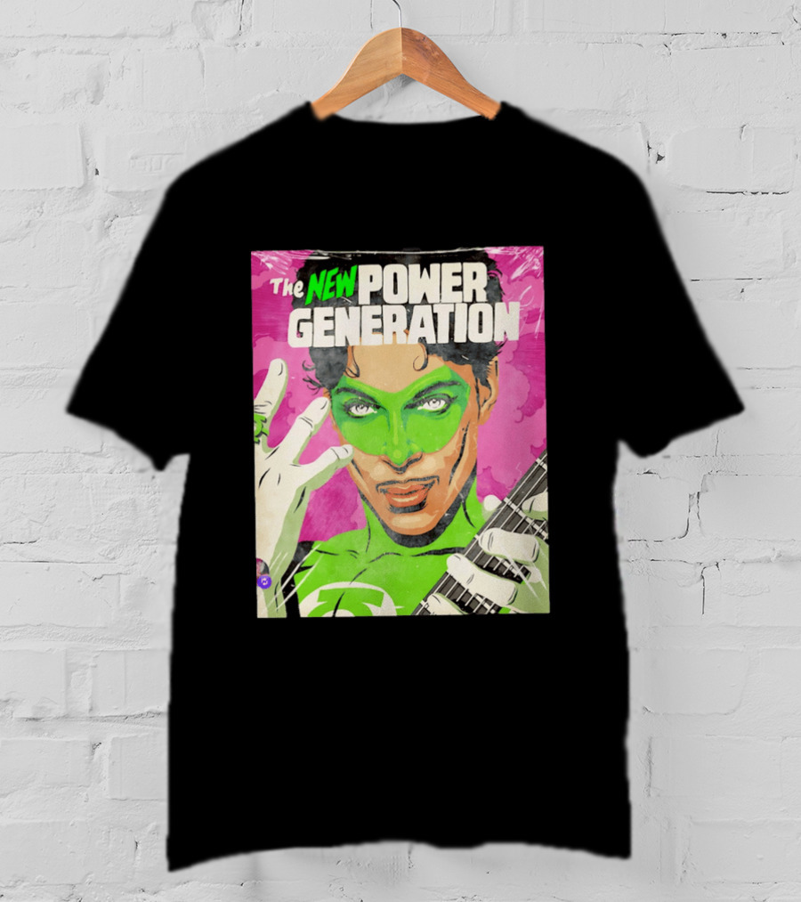 The New Power Generation Prince Green Lantern Guitar Hero T-Shirt