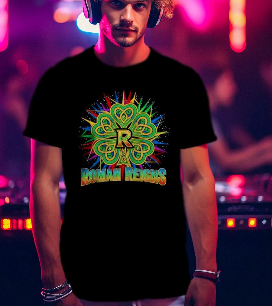 Roman Reigns Shamrock St Patrick's Day 2026 WWE Celebration T-Shirt