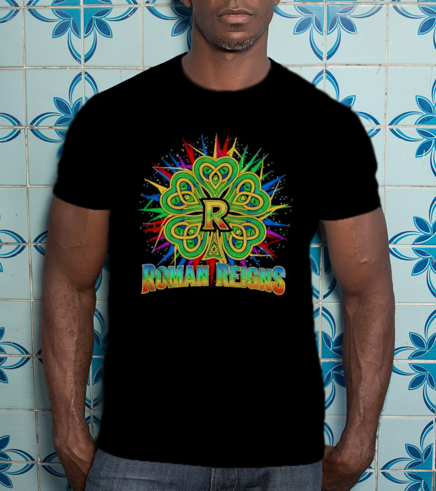 Roman Reigns Shamrock St Patrick's Day 2026 WWE Celebration T-Shirt