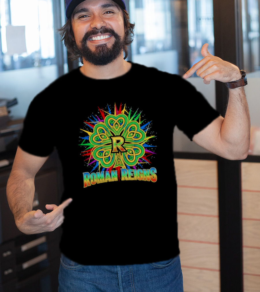 Roman Reigns Shamrock St Patrick's Day 2026 WWE Celebration T-Shirt