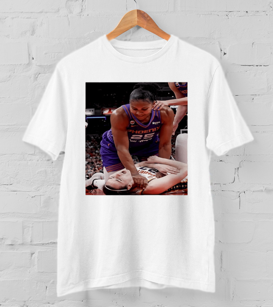 Brittney Griner Phoenix Mercury Caitlin Clark Indiana Fever NBA WNBA Crossover Moment T-Shirt