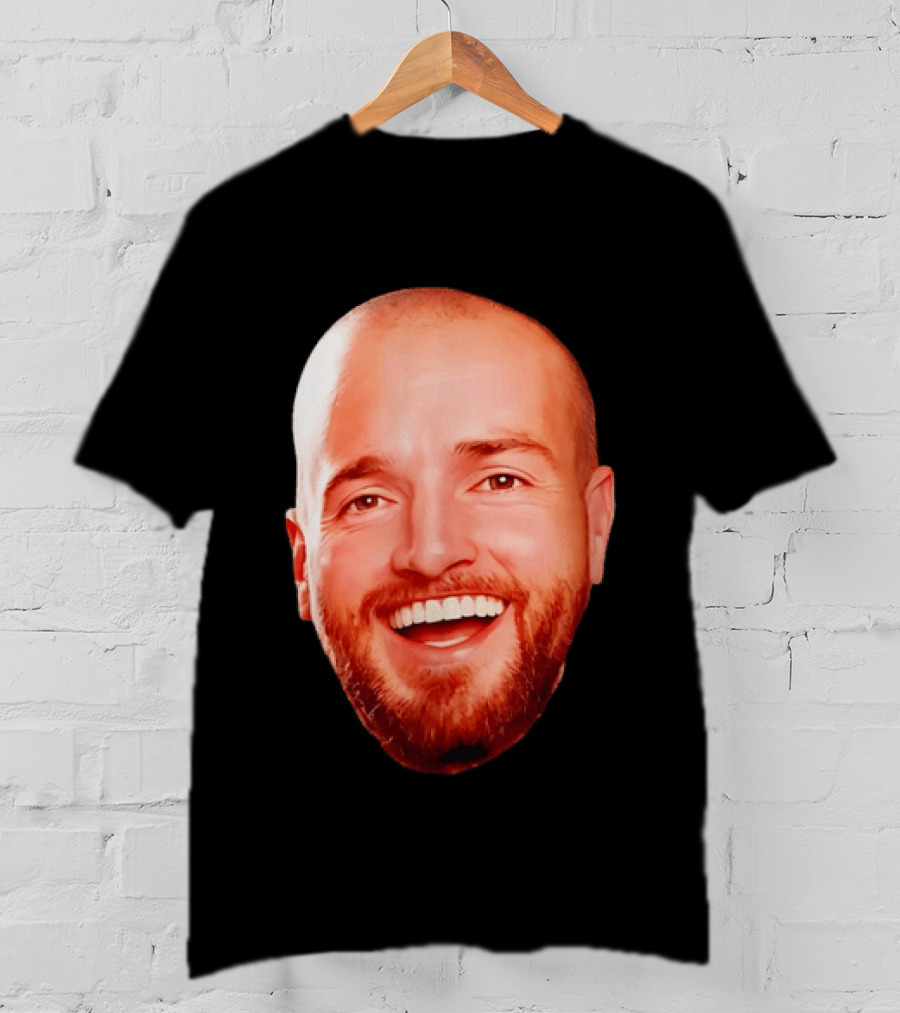 The Smiling Man Happy Face Bold Expression T-Shirt