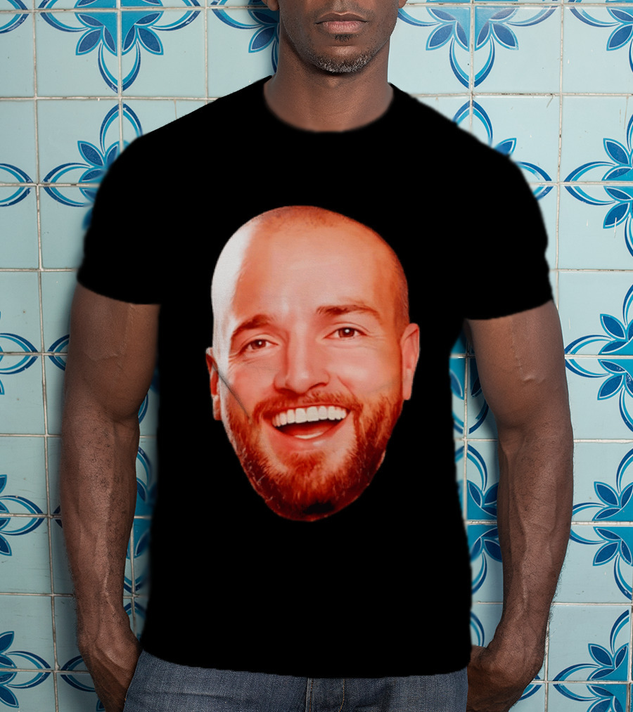 The Smiling Man Happy Face Bold Expression T-Shirt