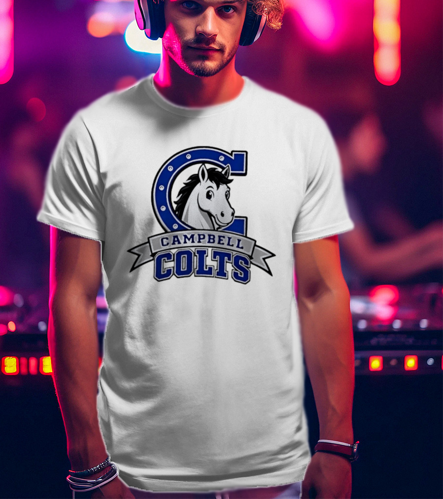 Campbell Colts Athletic Horse T-Shirt
