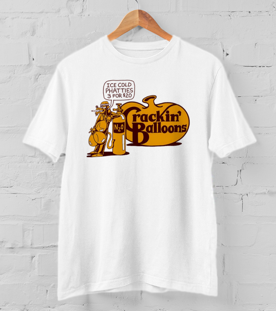 Cracker Barrel Crackin' Balloons Ice Cold Phatties N2O 3 For $20 T-Shirt