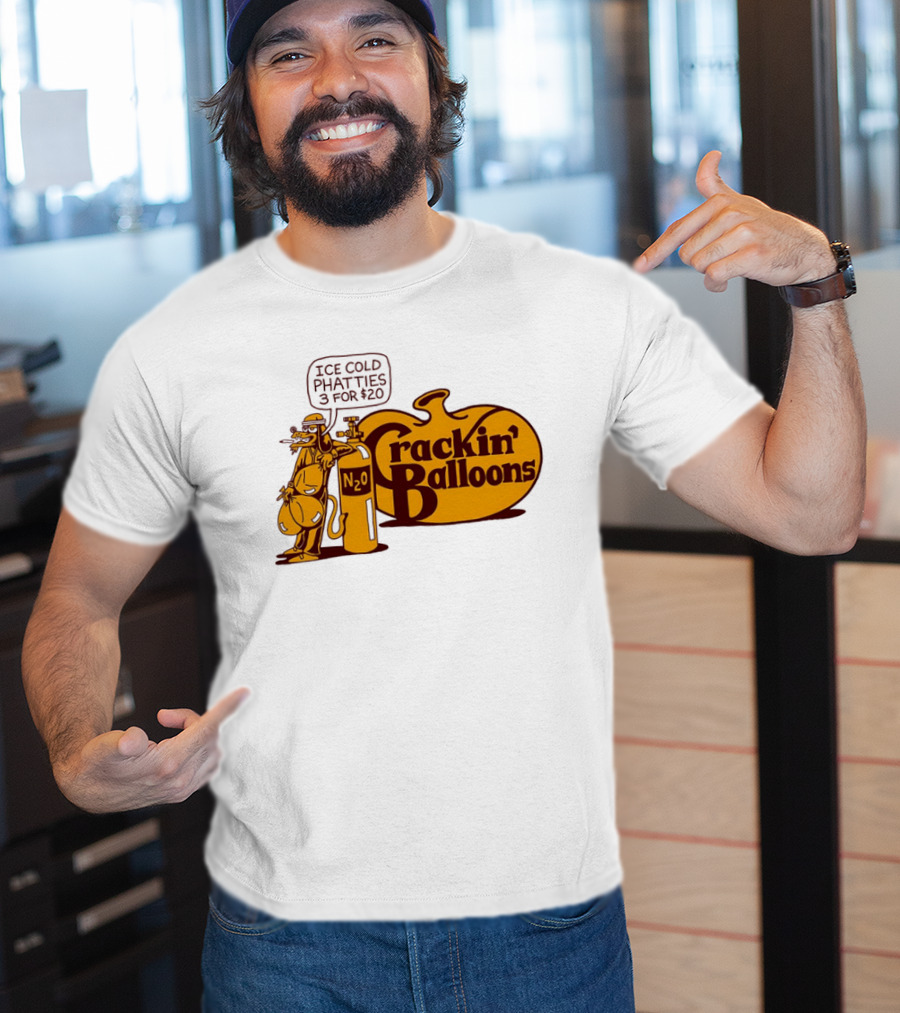 Cracker Barrel Crackin' Balloons Ice Cold Phatties N2O 3 For $20 T-Shirt