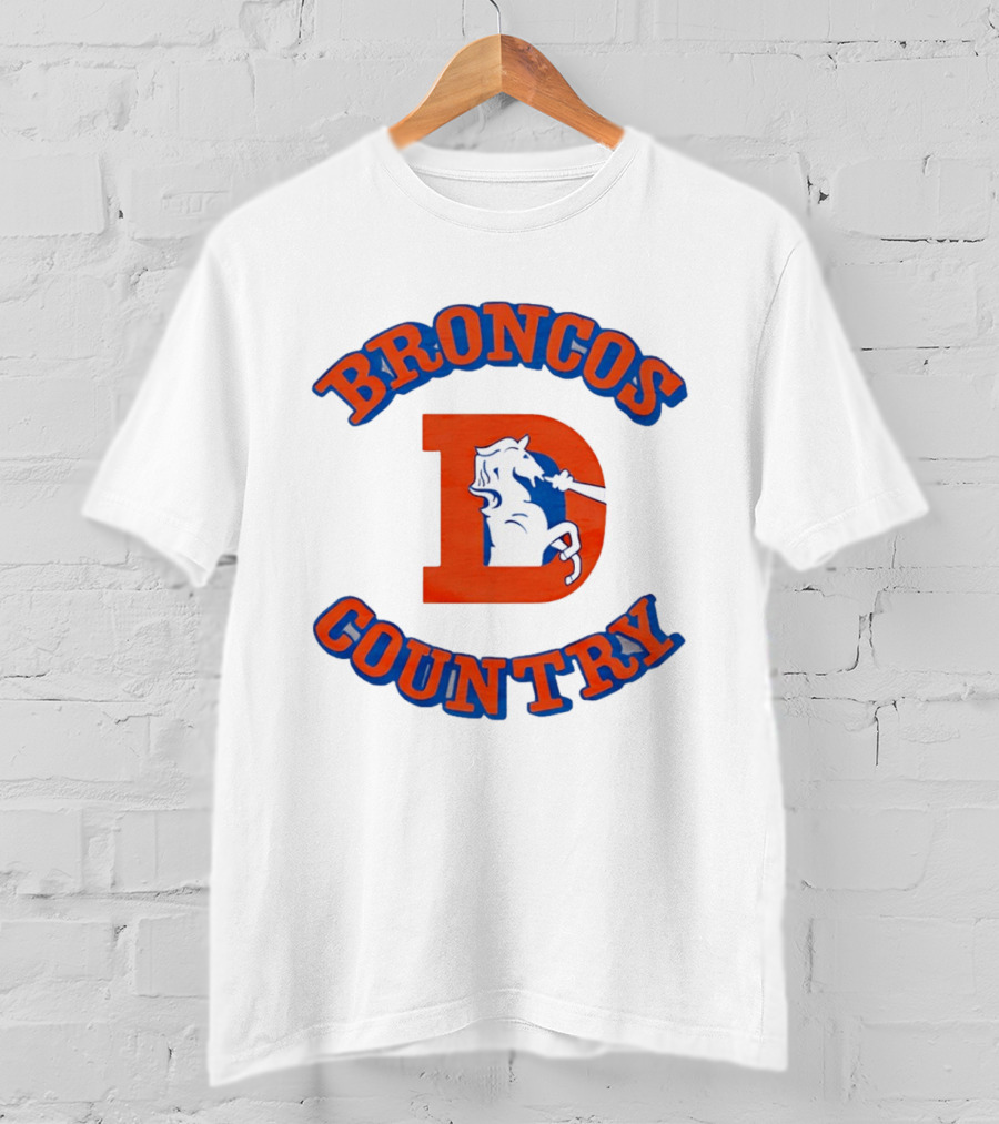 Broncos Country D Letter Horseshoe T-Shirt