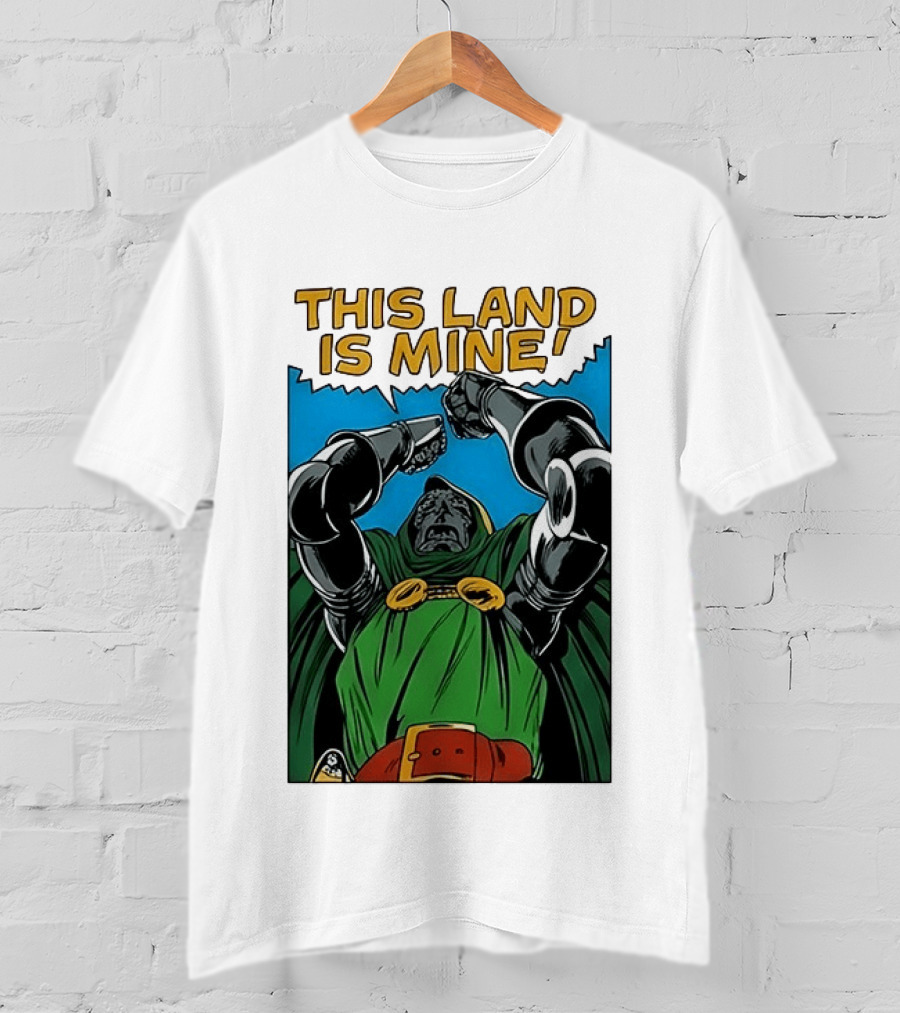 Doctor Doom Marvel Studios This Land Is Mine Vintage Comic T-Shirt