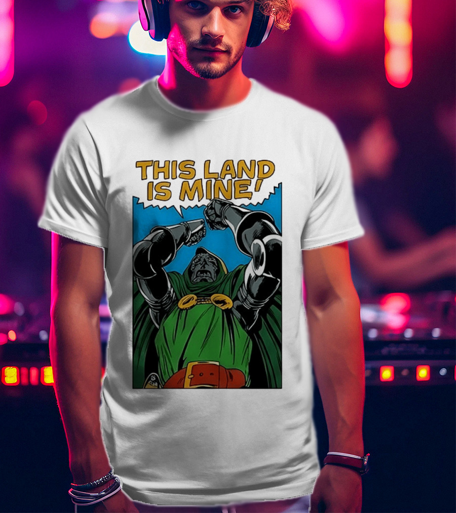 Doctor Doom Marvel Studios This Land Is Mine Vintage Comic T-Shirt
