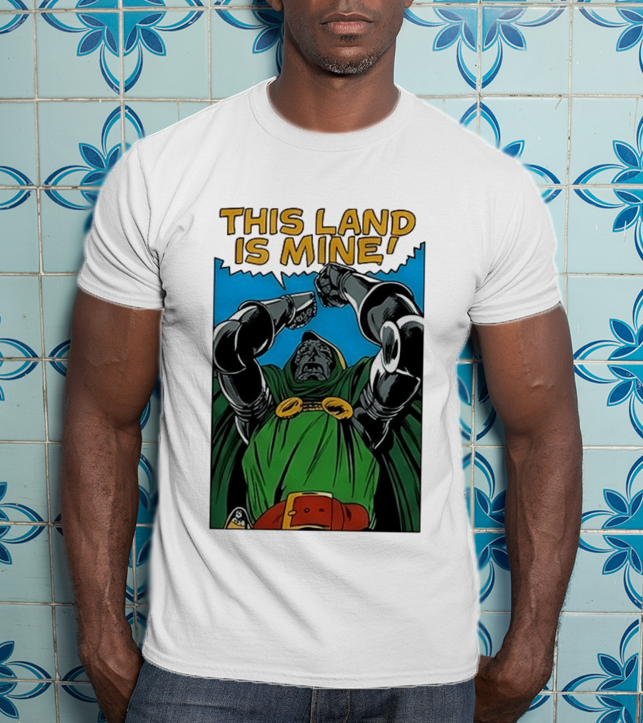 Doctor Doom Marvel Studios This Land Is Mine Vintage Comic T-Shirt