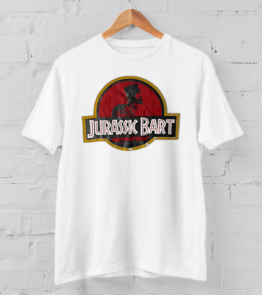 Jurassic Bart The Simpsons Dinosaur Skeleton T-Shirt