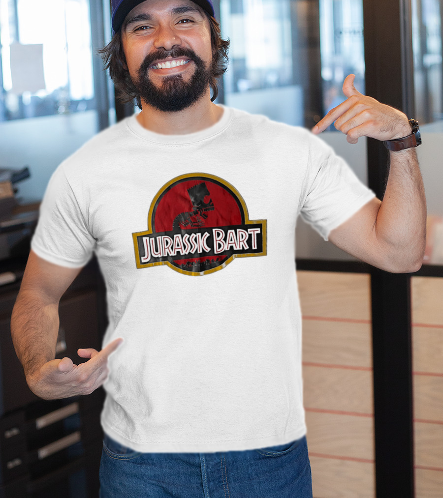 Jurassic Bart The Simpsons Dinosaur Skeleton T-Shirt