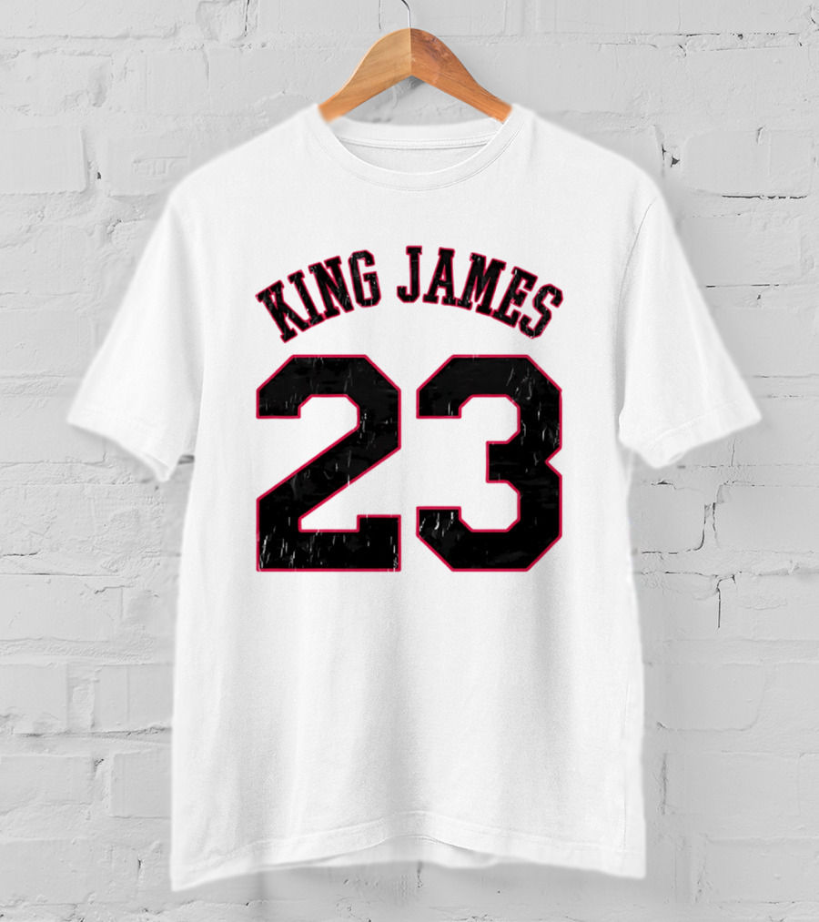 King James 23 Retro Basketball T-Shirt