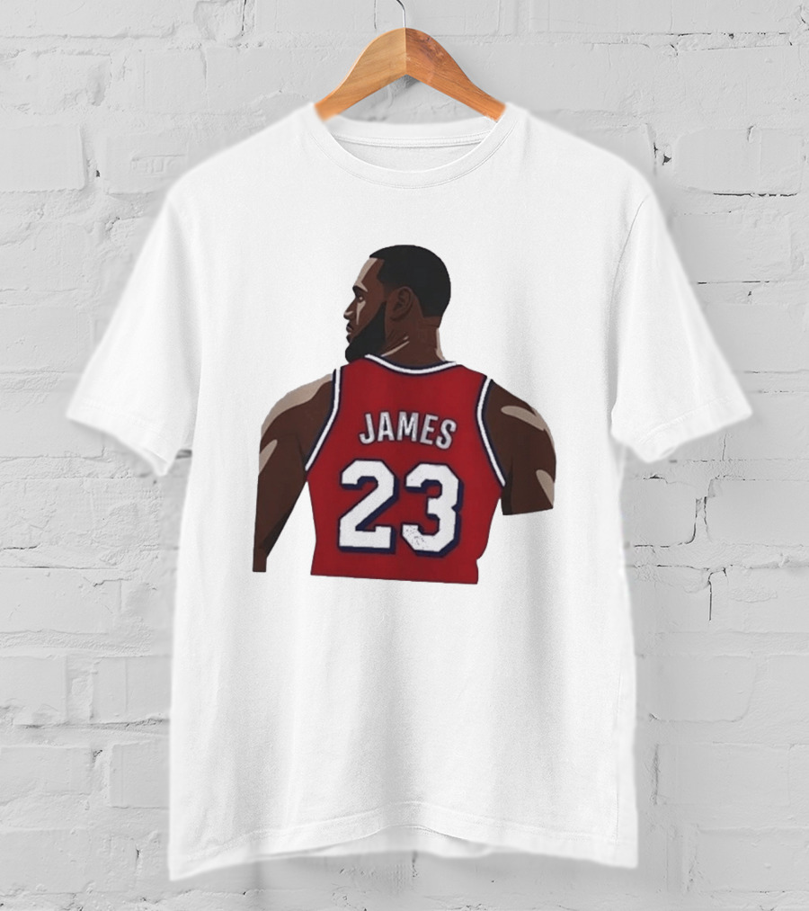 LeBron James 23 Philadelphia 76ers NBA Basketball Lakers Jersey T-Shirt