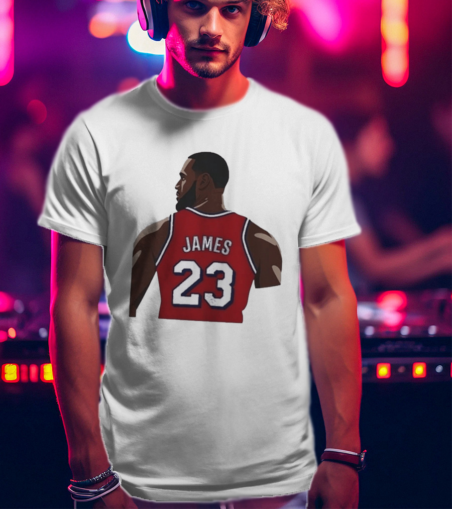 LeBron James 23 Philadelphia 76ers NBA Basketball Lakers Jersey T-Shirt