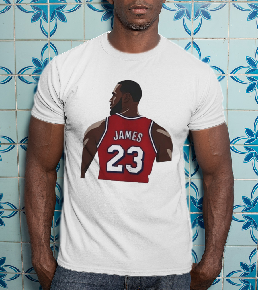 LeBron James 23 Philadelphia 76ers NBA Basketball Lakers Jersey T-Shirt