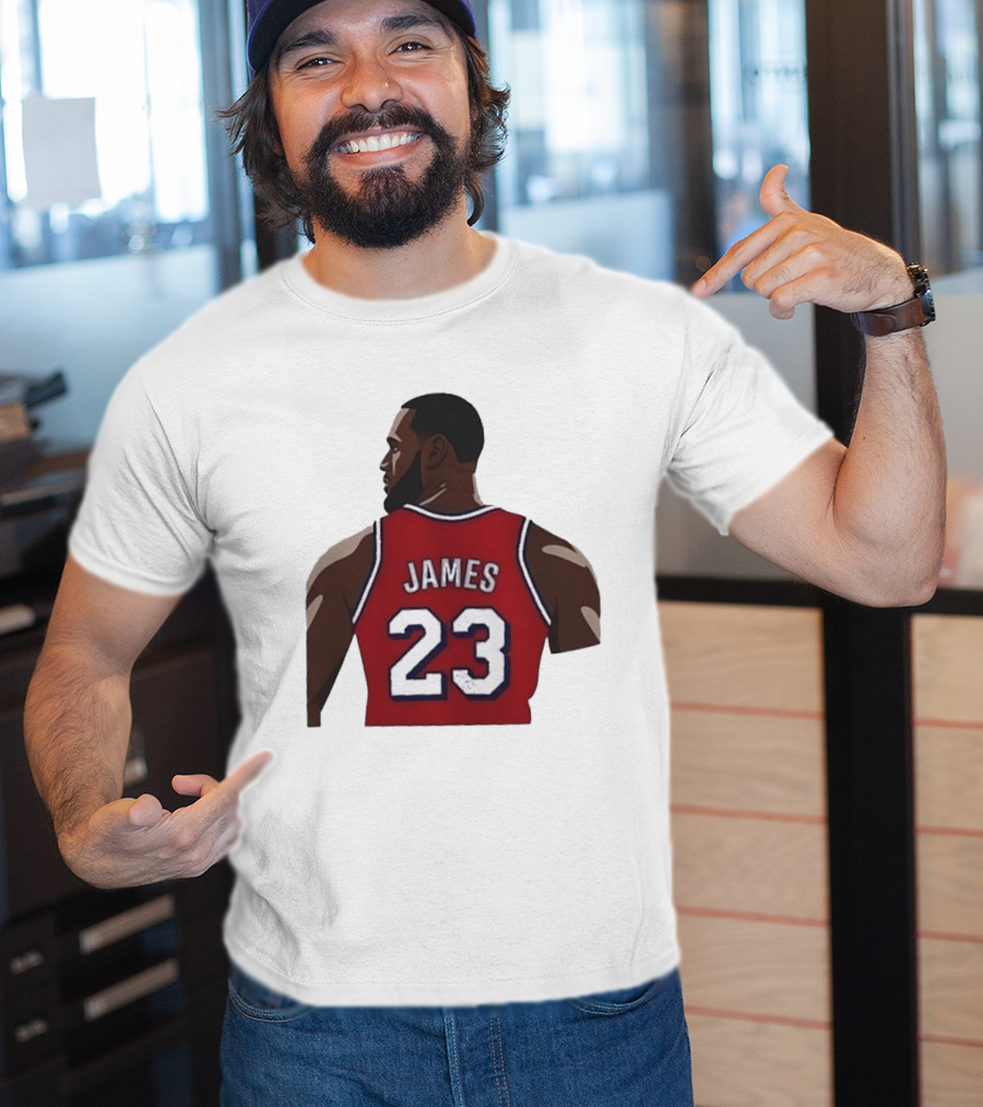 LeBron James 23 Philadelphia 76ers NBA Basketball Lakers Jersey T-Shirt