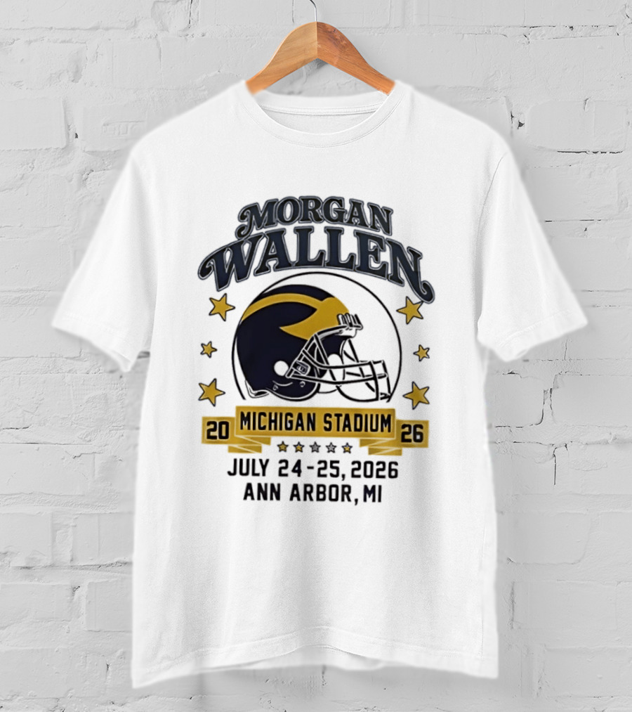 Morgan Wallen Michigan Stadium 2026 Ann Arbor July 24 25 T-Shirt