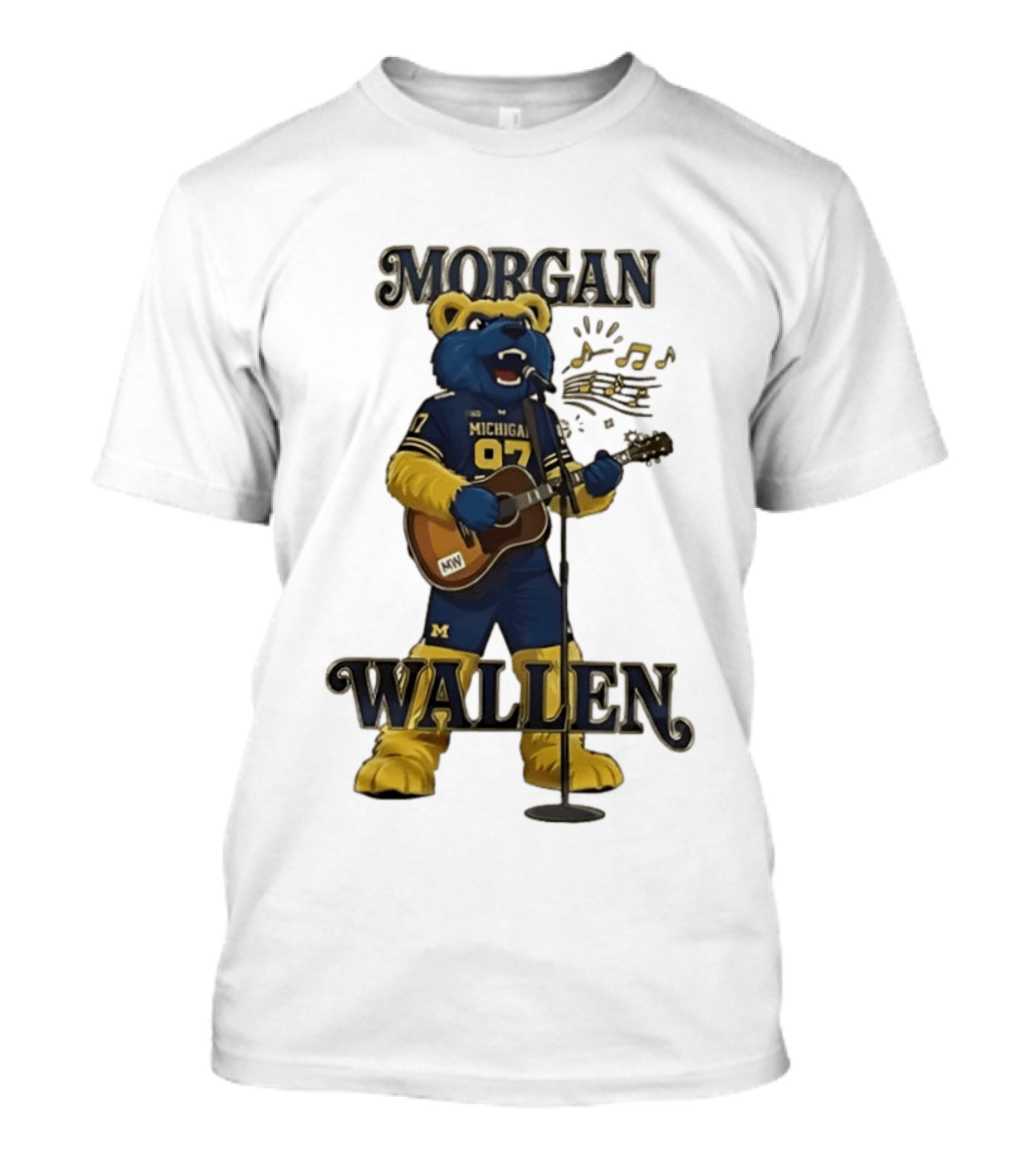 Michigan 97 Football Mascot Morgan Wallen Still The Problem Tour 2026 T-Shirt