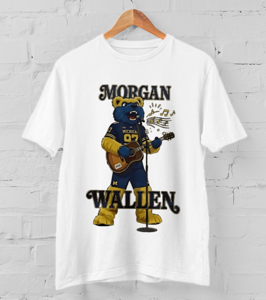 Michigan 97 Football Mascot Morgan Wallen Still The Problem Tour 2026 T-Shirt