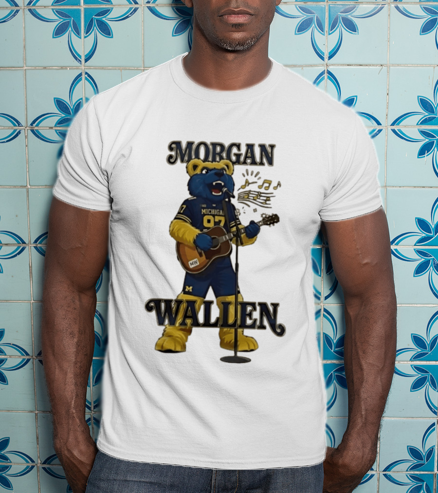 Michigan 97 Football Mascot Morgan Wallen Still The Problem Tour 2026 T-Shirt