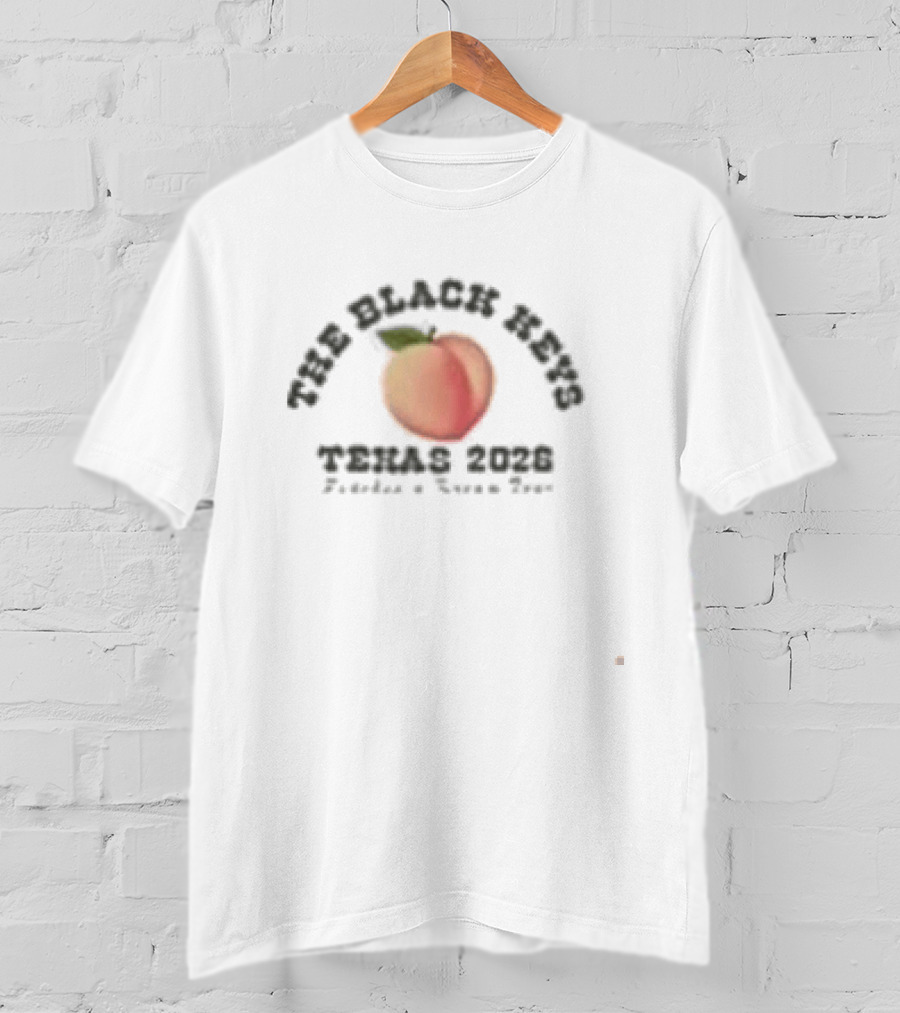 The Black Keys Peaches N Kream Tour 2026 Texas Houston New Braunfels Peach T-Shirt