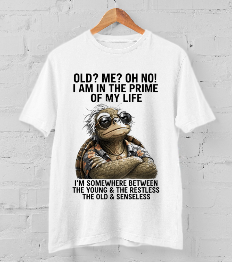 Old Me Oh No I Am In The Prime Of My Life Somewhere Between The Young And The Restless T-Shirt