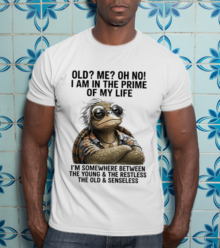 Old Me Oh No I Am In The Prime Of My Life Somewhere Between The Young And The Restless T-Shirt