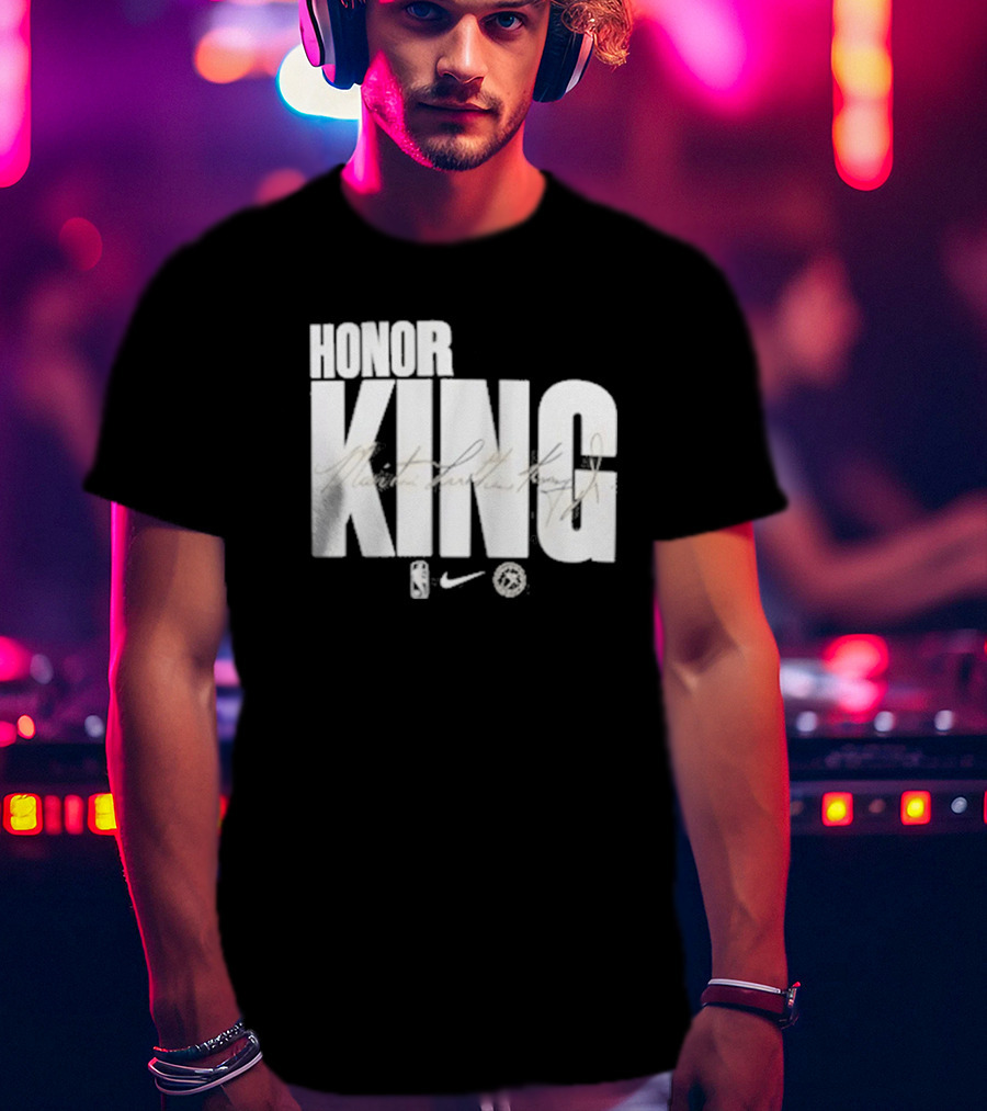 Anthony Edwards NBA Philadelphia 76ers Honor King Martin Luther King Jr Team Issued T-Shirt