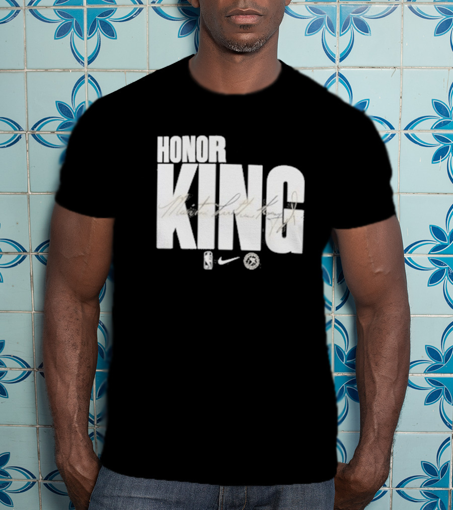 Anthony Edwards NBA Philadelphia 76ers Honor King Martin Luther King Jr Team Issued T-Shirt