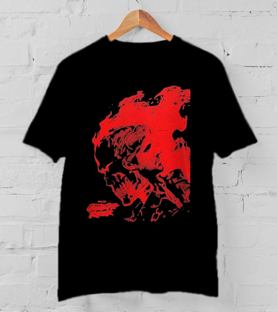 Ryan Gosling Marvel Studios Ghost Rider 2028 Movie Skeleton Flame T-Shirt