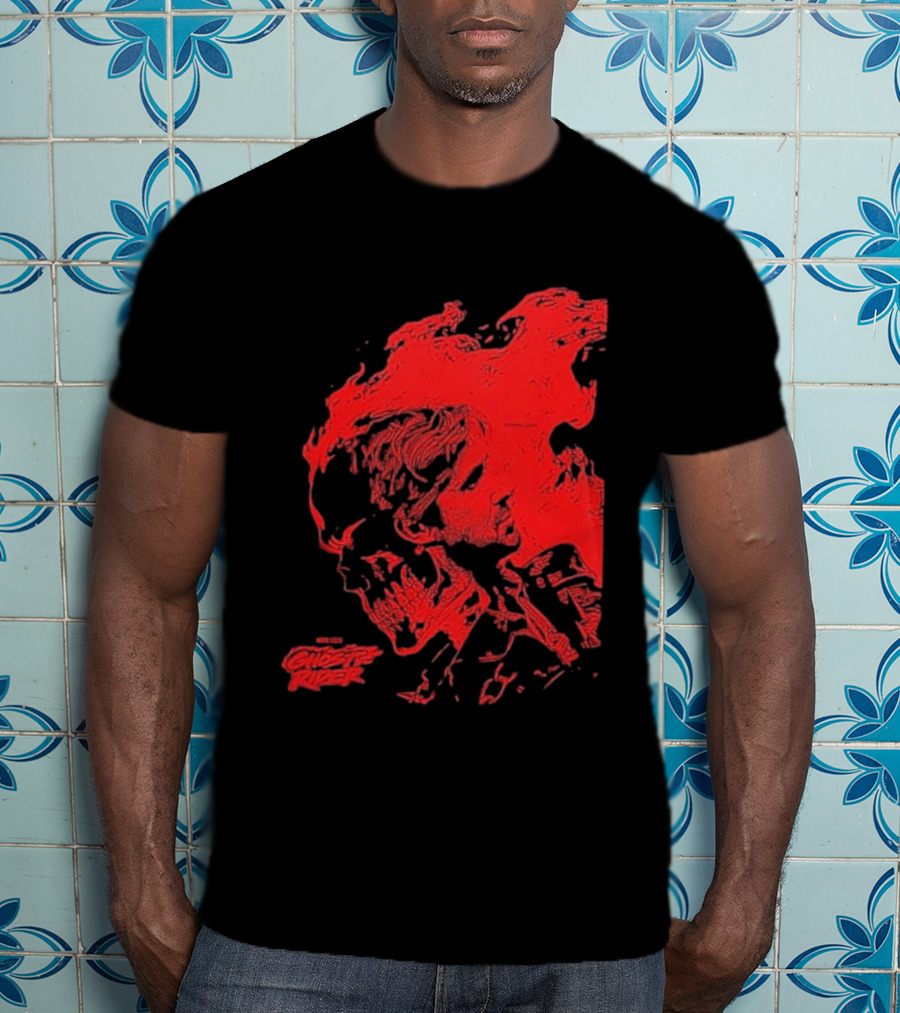 Ryan Gosling Marvel Studios Ghost Rider 2028 Movie Skeleton Flame T-Shirt