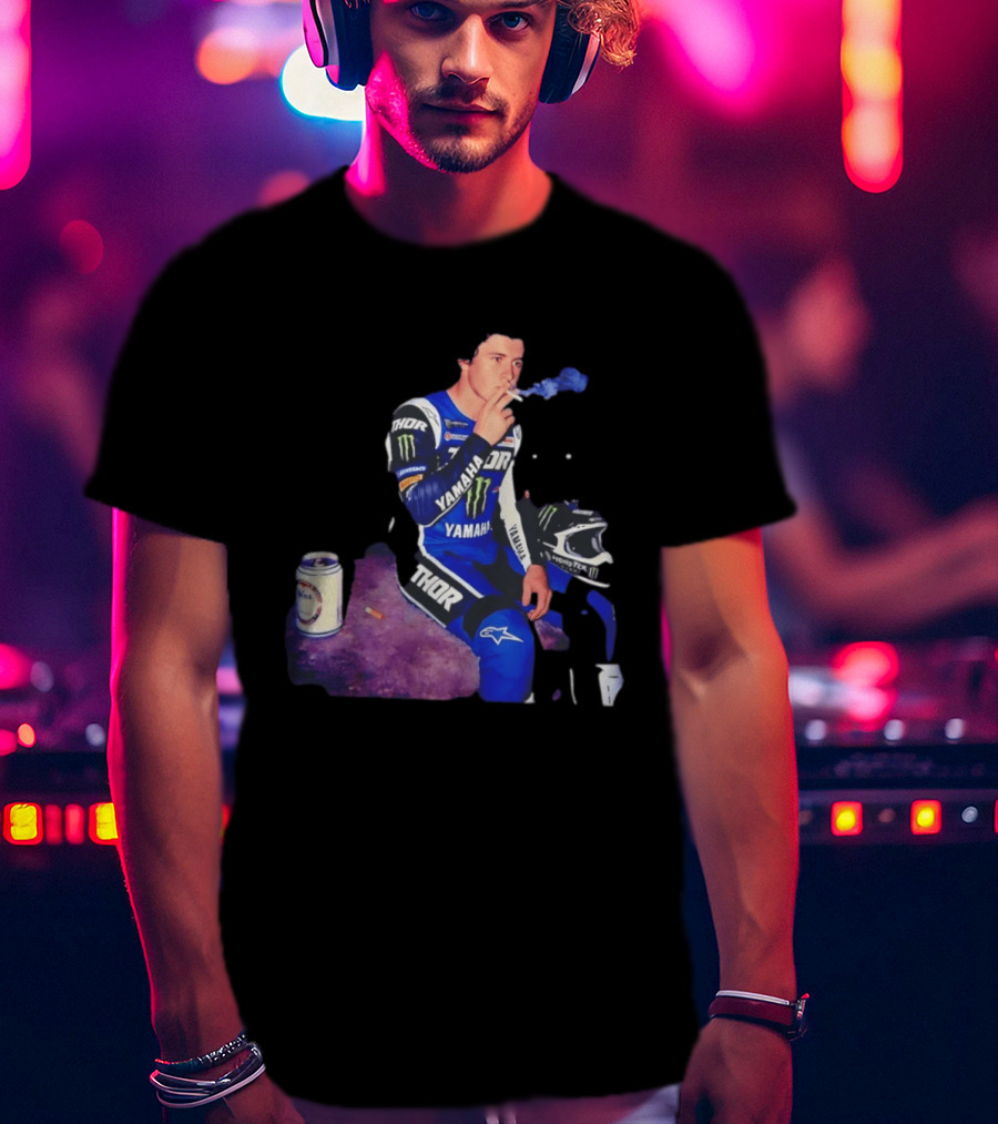 Haiden Deegan Yamaha Thor Monster Energy Smoking Image T-Shirt