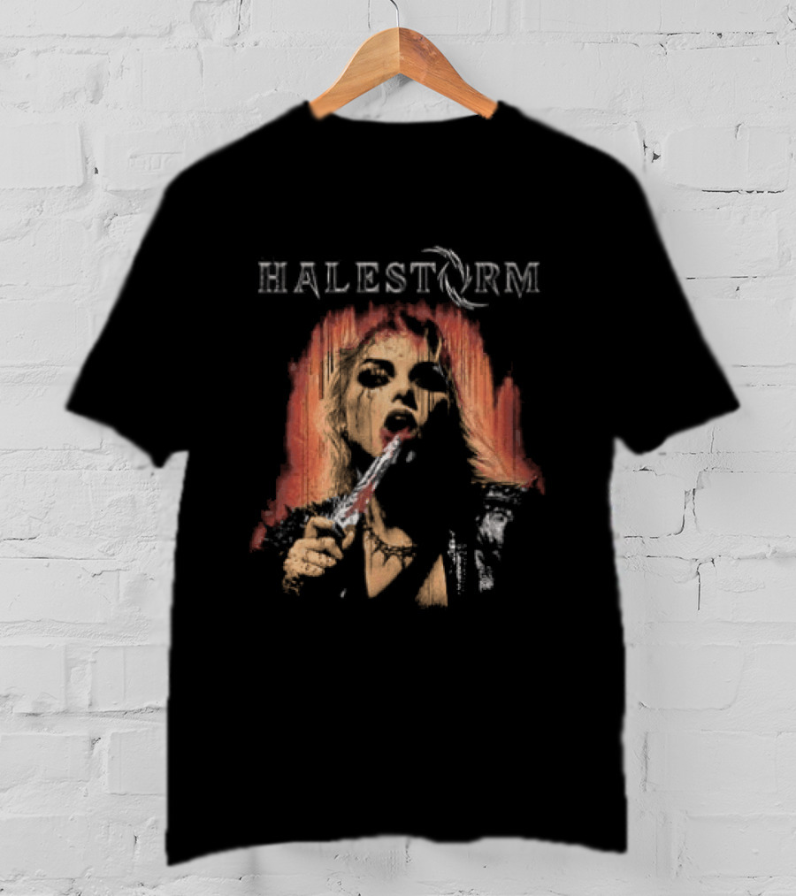 Halestorm Don't Forget To Smile Rain Blood T-Shirt