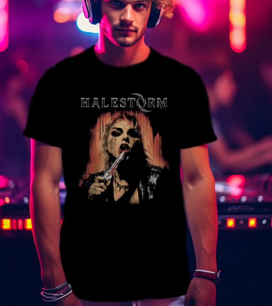 Halestorm Don't Forget To Smile Rain Blood T-Shirt