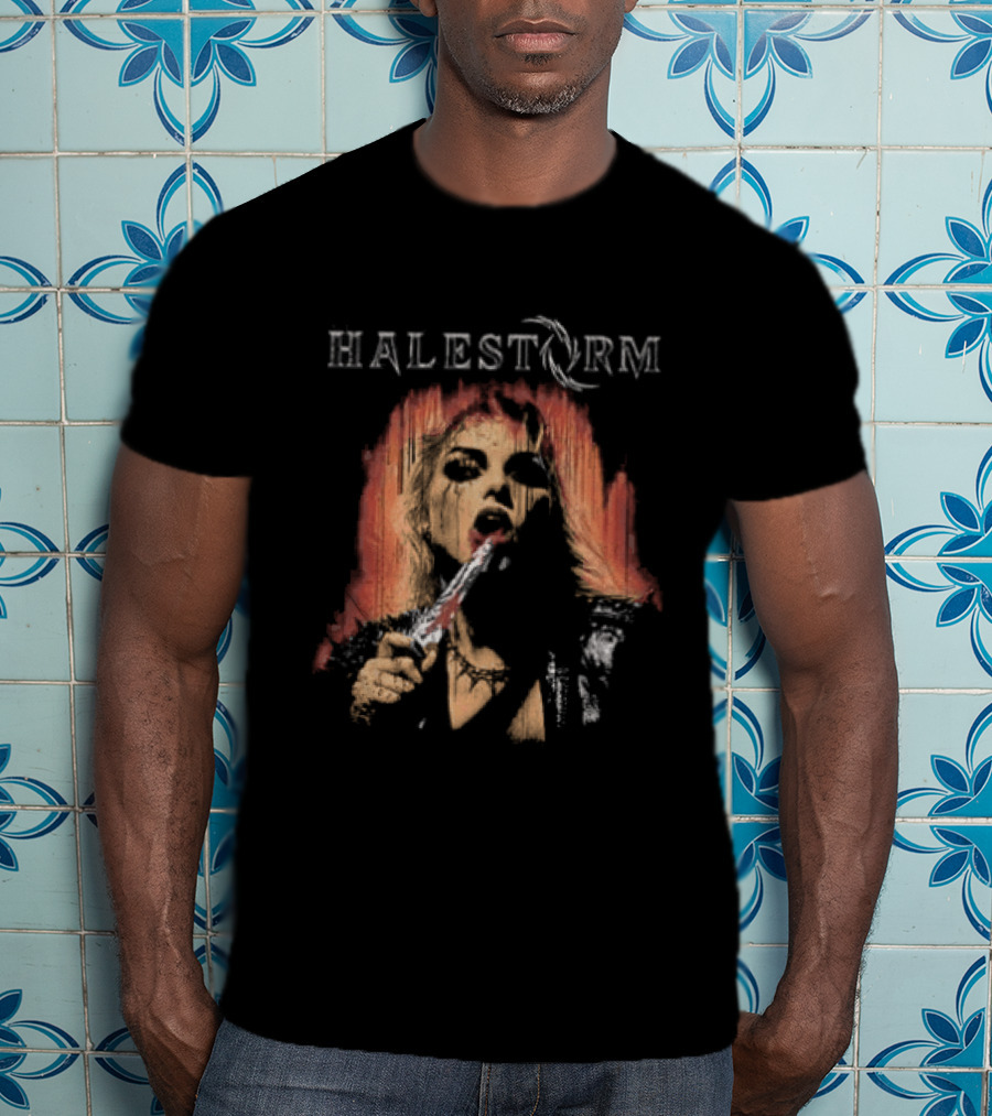 Halestorm Don't Forget To Smile Rain Blood T-Shirt