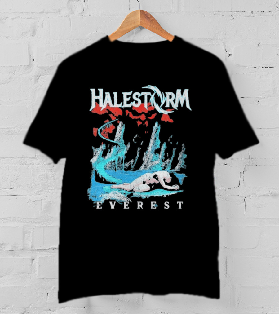 Halestorm Everest Distressed Surreal Mountain Landscape T-Shirt