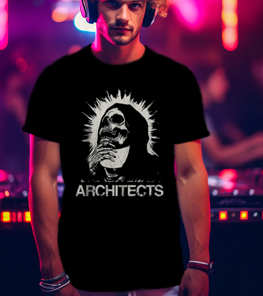Architects Concert Whiplash Experience Vintage Inspired Skeleton T-Shirt