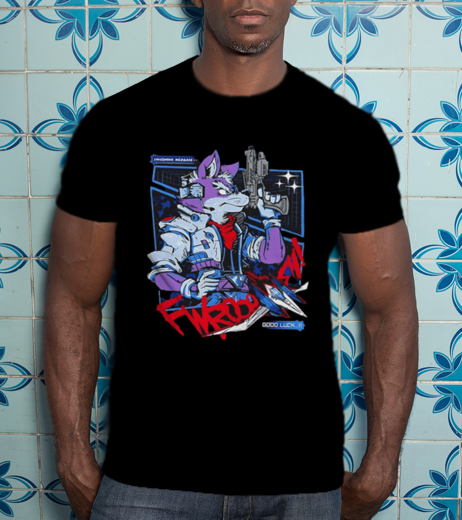 Incoming Message Fwooom Good Luck Star Fox Gaming T-Shirt