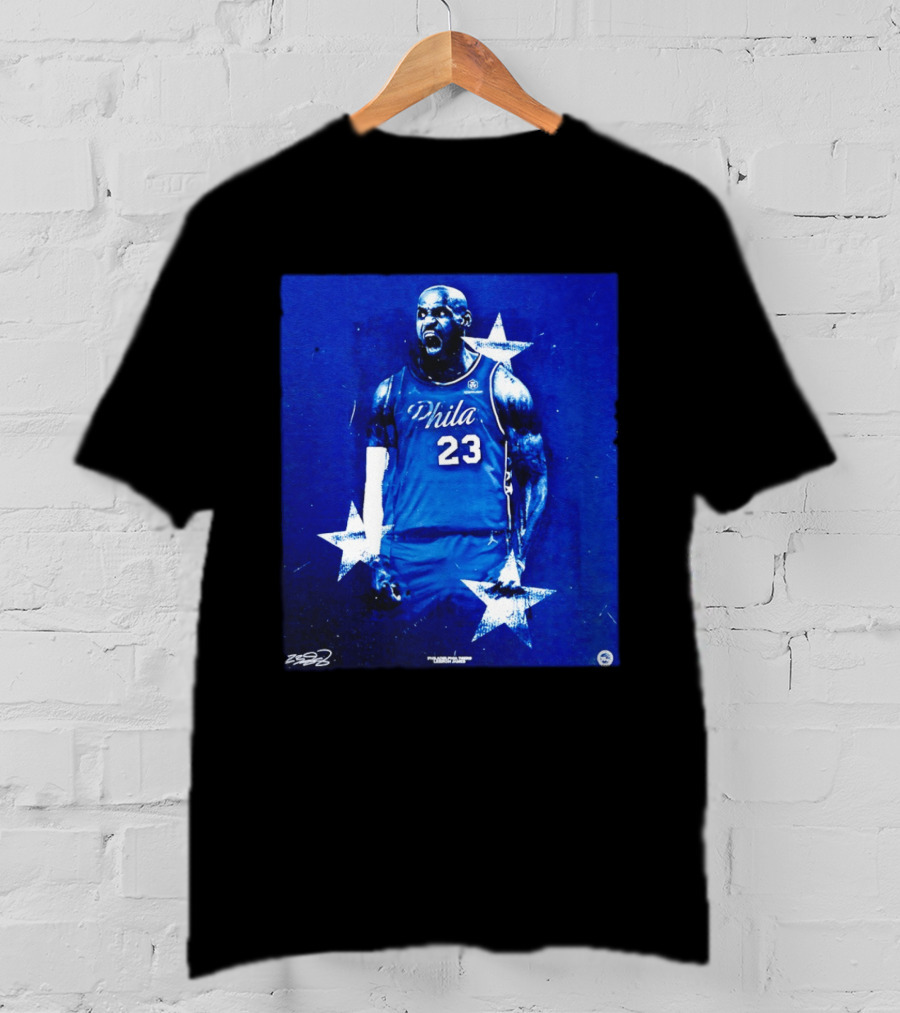 LeBron James Philadelphia 76ers Philly 23 Blue Stars T-Shirt
