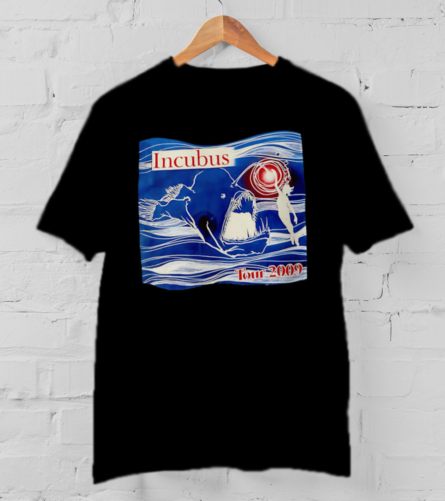 Incubus Tour 2009 Anglerfish Mermaid T-Shirt