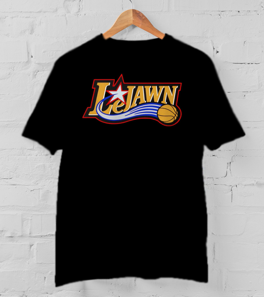 LeJawn Basketball Star Philadelphia 76ers LeBron James NBA 23 Niners T-Shirt