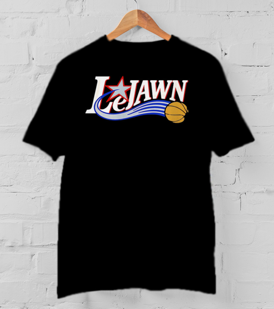 LeJawn Philadelphia 76ers LeBron James 23 NBA Niners Basketball Star T-Shirt