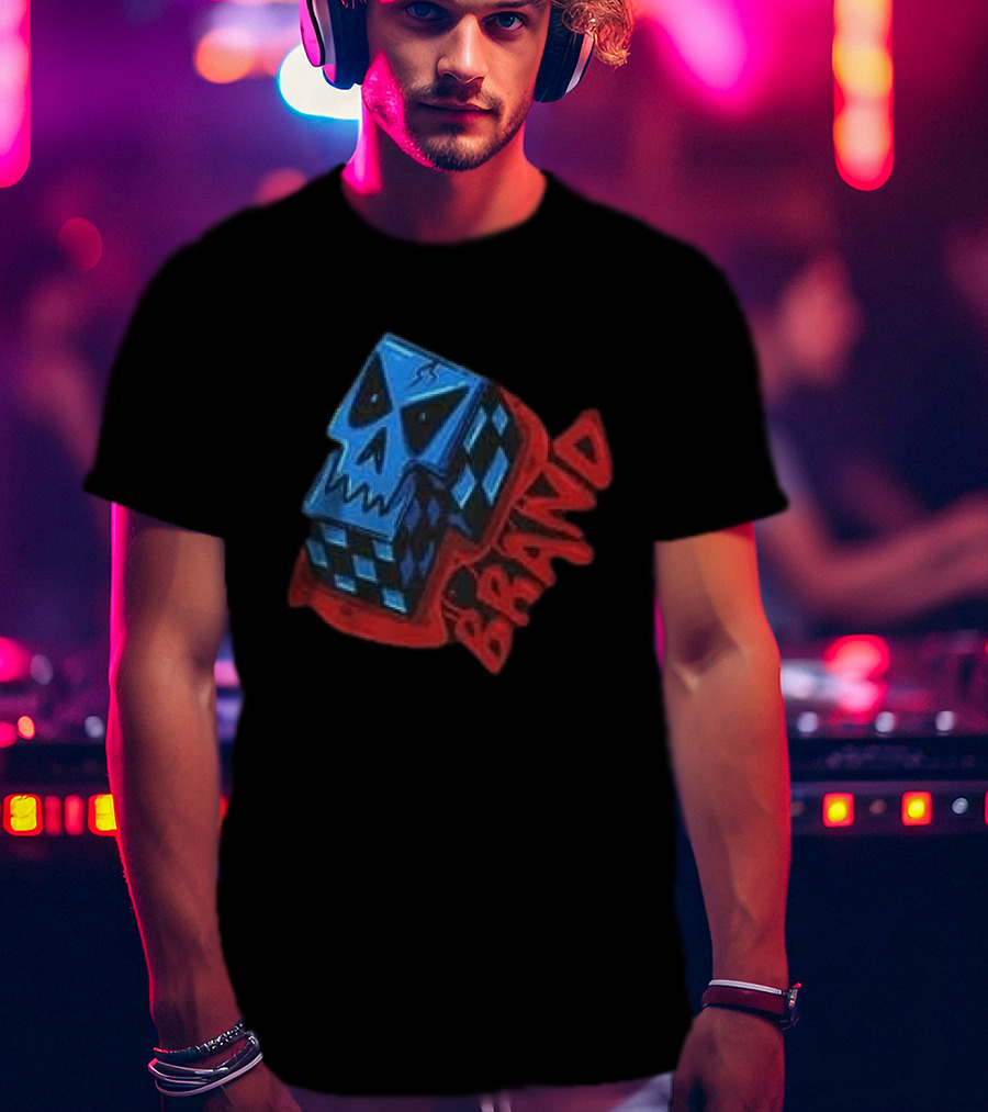 Don't Let Your Love For Somebody Overlook The Reality Of The Situation Skull Cube Brand T-Shirt